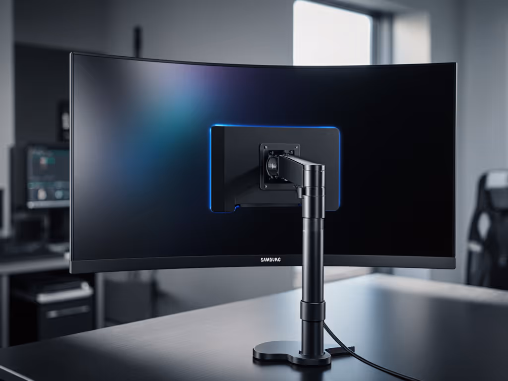 samsung_odyssey_g9_curved_monitor_mounted_on_professional_arm