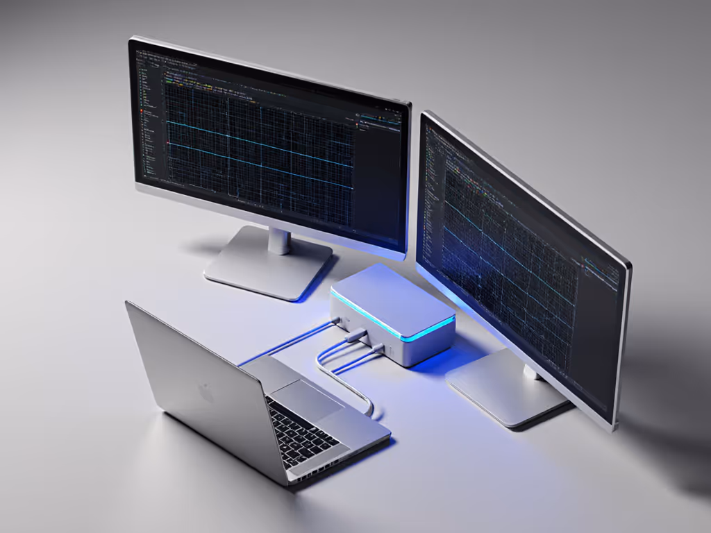 thunderbolt_4_dock_connecting_dual_benq_monitors_to_a_macbook_pro