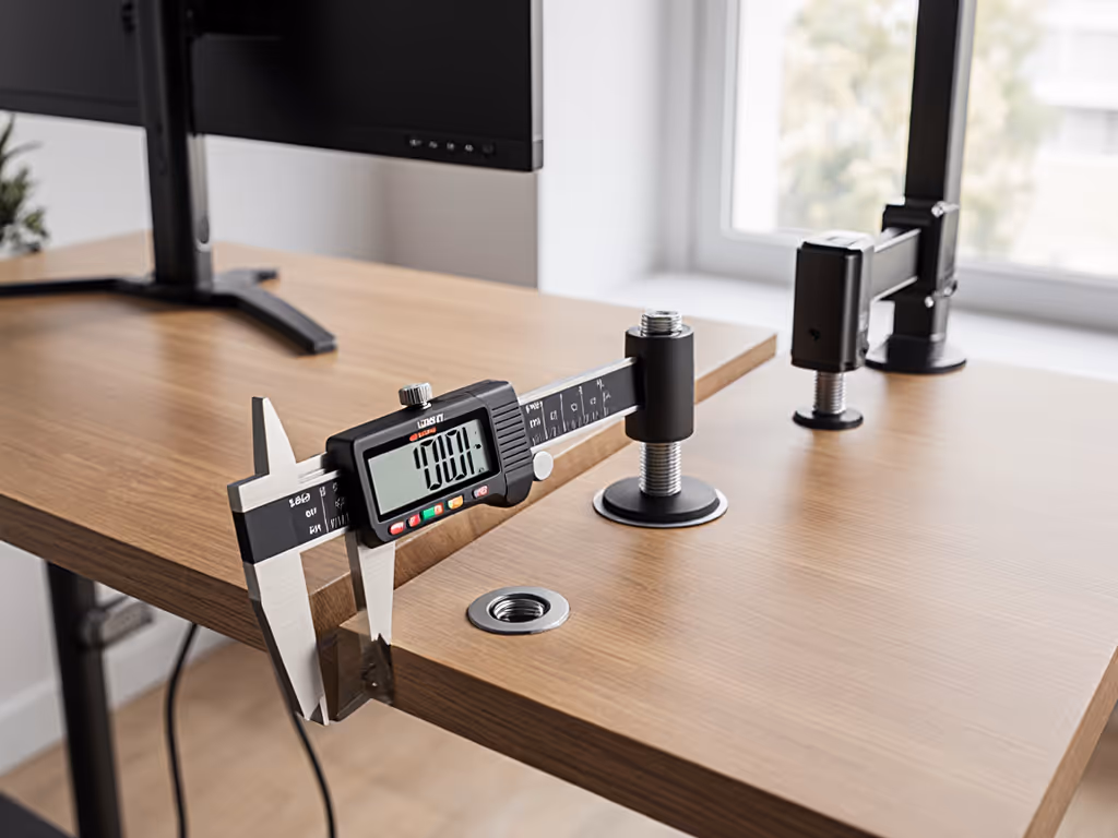 Clamp vs Grommet vs Bolt: Monitor Desk Thickness Tested