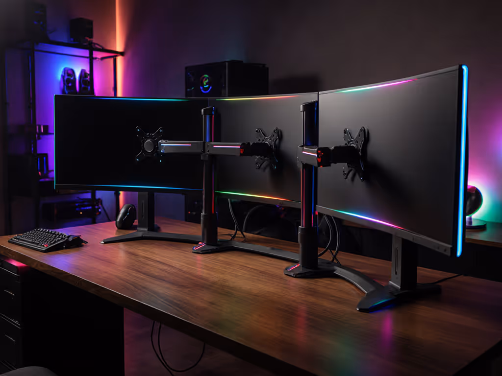 Gaming Monitor Mounts: Stable RGB Arms Tested