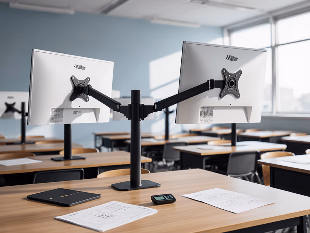 Classroom Monitor Mounts: Verified Weight & Desk Fit