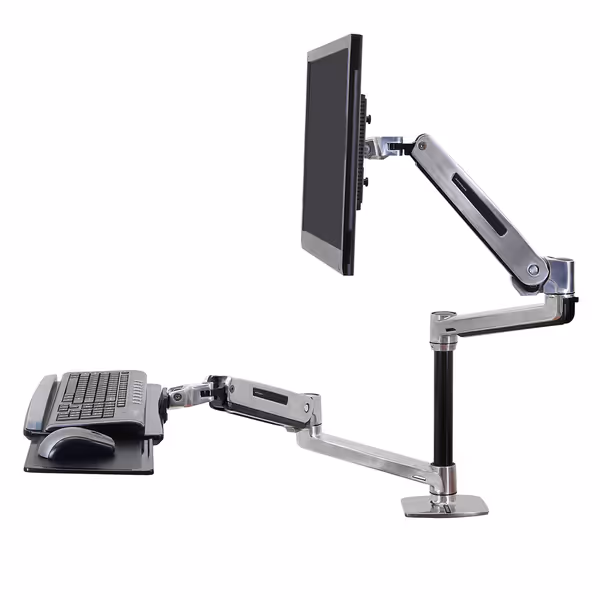 Ergotron WorkFit-LX Sit-Stand Single Monitor Arm