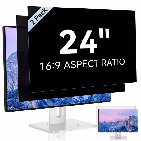24 Inch Computer Privacy Screen (2 Pack)
